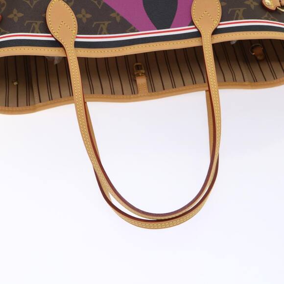 LOUIS VUITTON Monogram Game On Neverfull MM Tote Bag M57452 - Picture 7 of 16